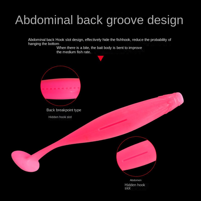 Set 2 Mồi Giả Nhử Cá Mềm 22g 12g Bằng Nhựa Đen