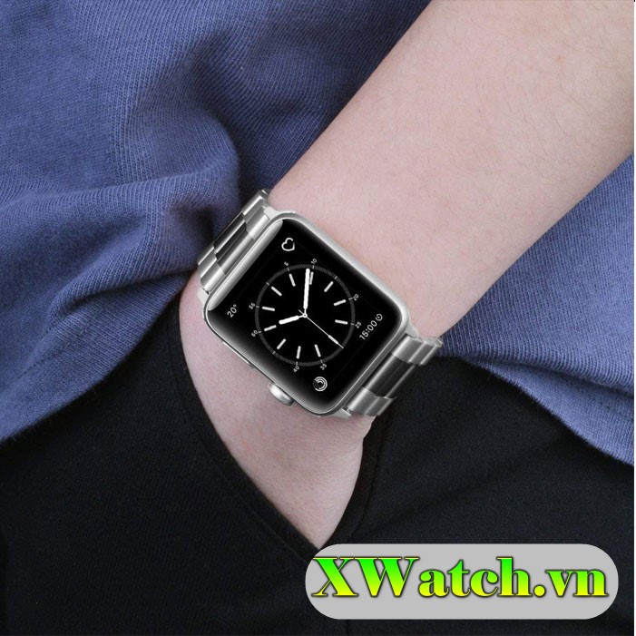 Dây Apple Watch kim loại thép không gỉ seri 1 2 3 4 5 6 38mm 40mm 42mm 44mm