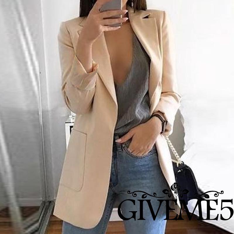 Áo khoác mỏng cổ chữ V thời trang xinh xắn cho nữ