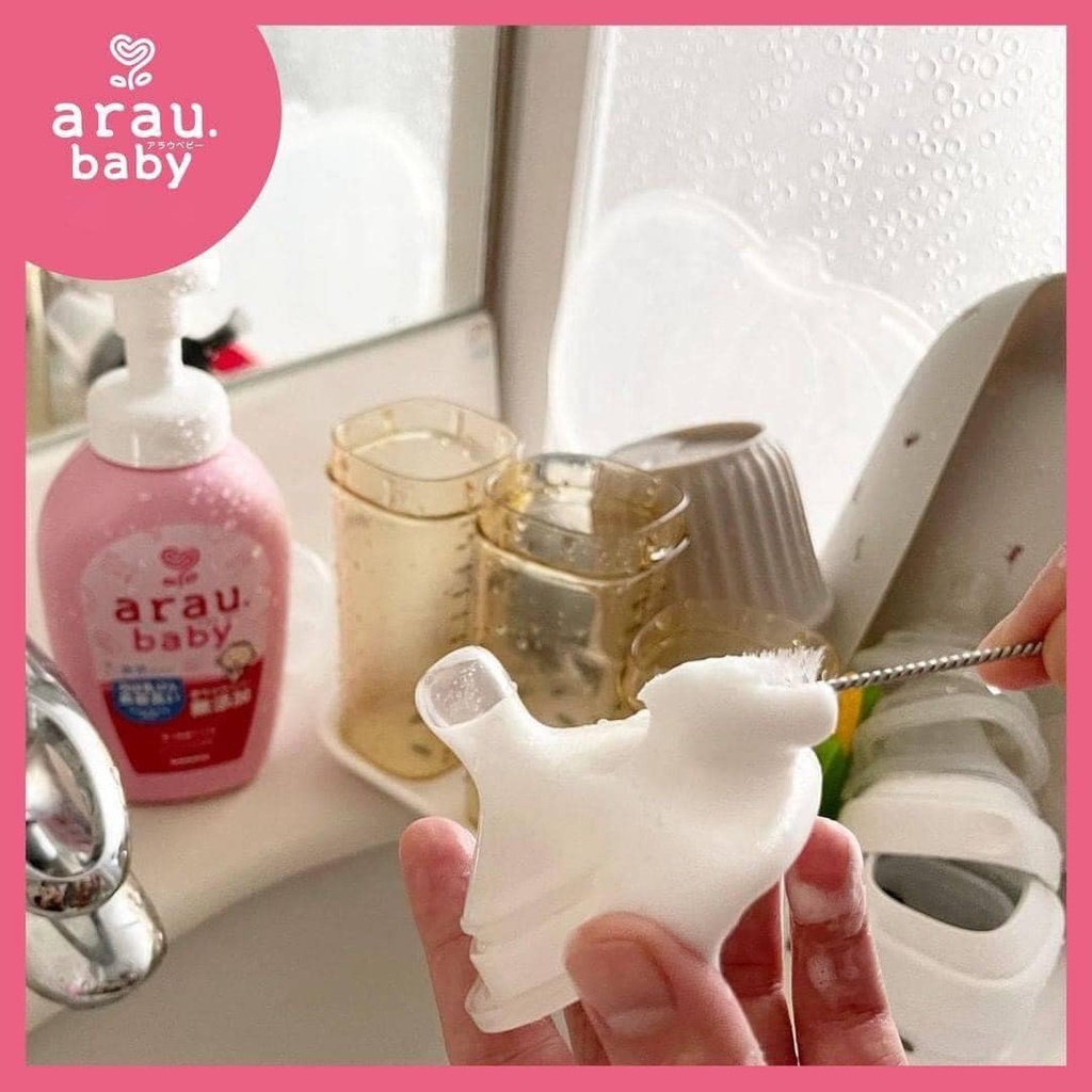 Nước rửa bình sữa ARAU Baby Nhật CHAI 500ML/TÚI 450ML
