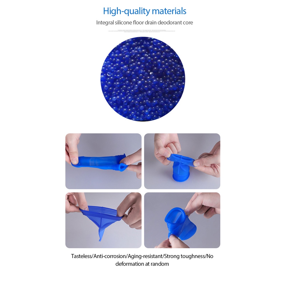 Nắp Đậy Cống Thoát Nước Sàn Nhà Tắm / Nhà Bếp Chống Mùi Hôi Bằng Silicone