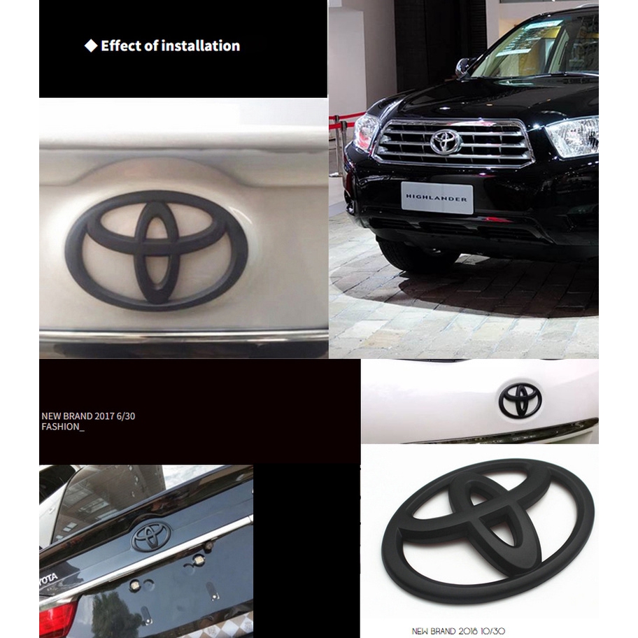 Logo Dán Trang Trí Xe Hơi Toyota Corolla Camry RAV4 Highlander etc