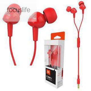 JBL C100Si 3.5mm Wired Earphone Bass Stereo Sports Earbuds HIFI In-Ear with Mic