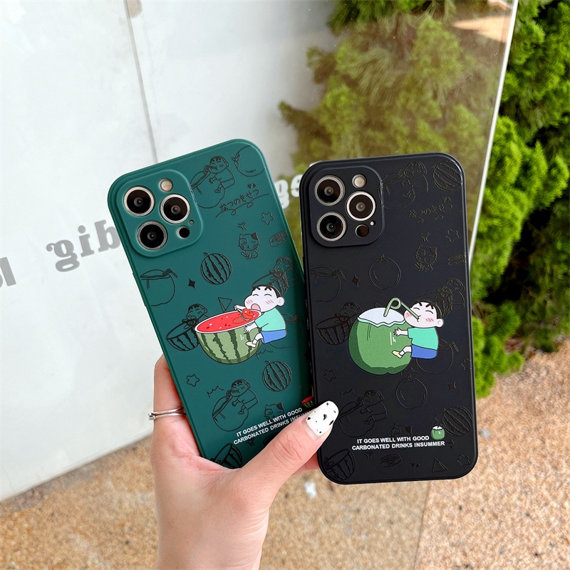 Ốp Điện Thoại Silicon Chống Rơi Họa Tiết Hoạt Hình Cho iPhone 12 13 11 PRO MAX XR 11 12 PRO X XS MAX