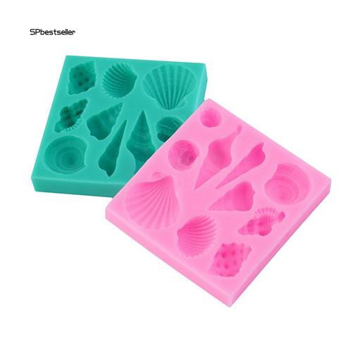 Khuôn làm bánh kẹo hình vỏ sò bằng silicon đa năng chất lượng cao