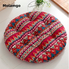 MOLAMGO  Thảm từ cotton lót ghế ngồi phong cách Nhật Bản
