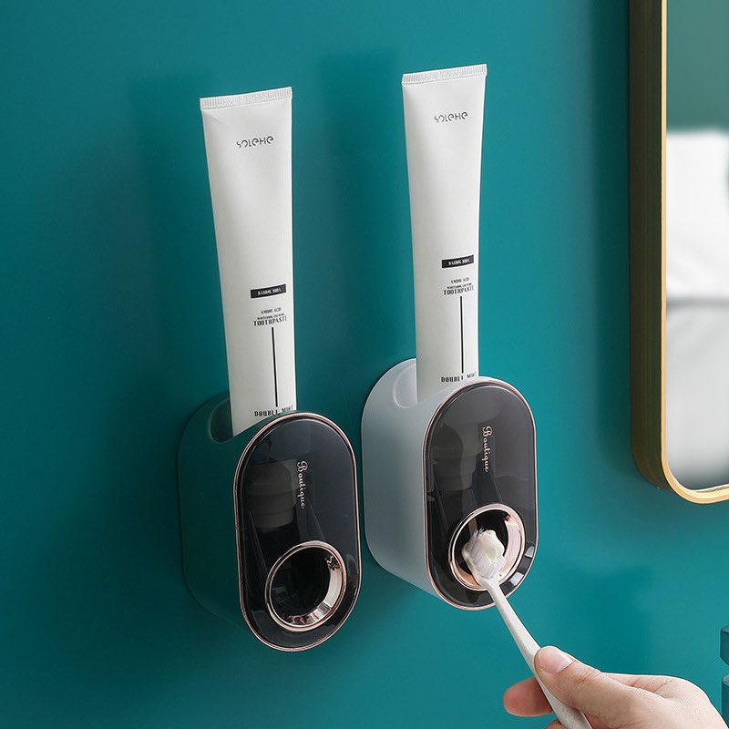 Dụng Cụ đỡ bóp tuýp kem đánh răng ECOCO tự động gắn lên tường Tiện dụng cho gia đình . Bộ Nhả Kem Đánh Răng Tự Động