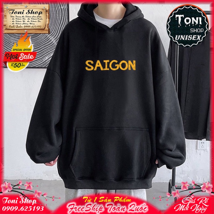 ÁO HOODIE SÀI GÒN ƠI - In Pet Siêu Bền Siêu Đẹp - Full Size Full Màu