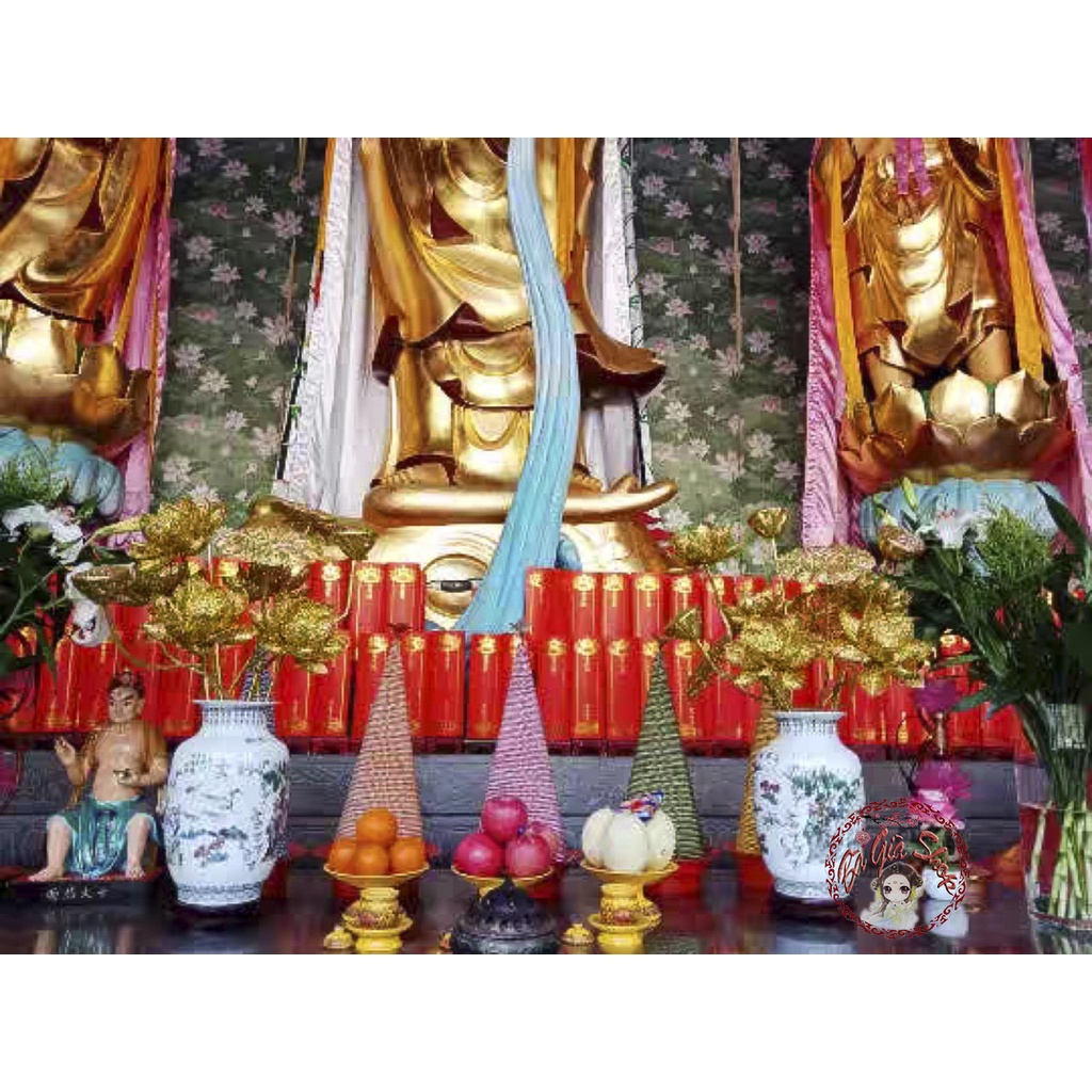 Hoa sen vàng hoa thờ cúng trang trí phật