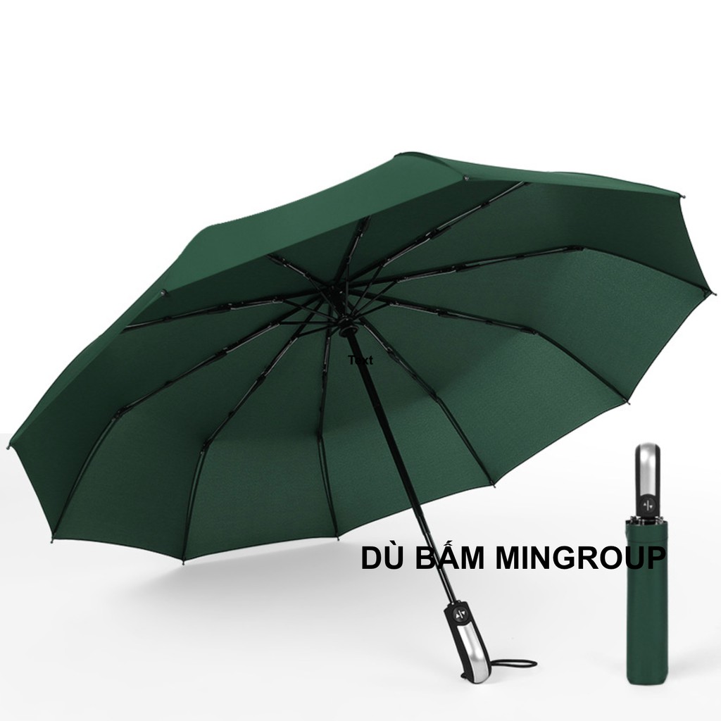 [CÓ SẴN] Ô Dù 10 Nan Size Lớn Đóng Mở Tự Động Bằng Nút Bấm Chống Tia UV(Chọn Màu) - Dù Bấm Vải Dù Cao Cấp Hàng Xuất Nhật