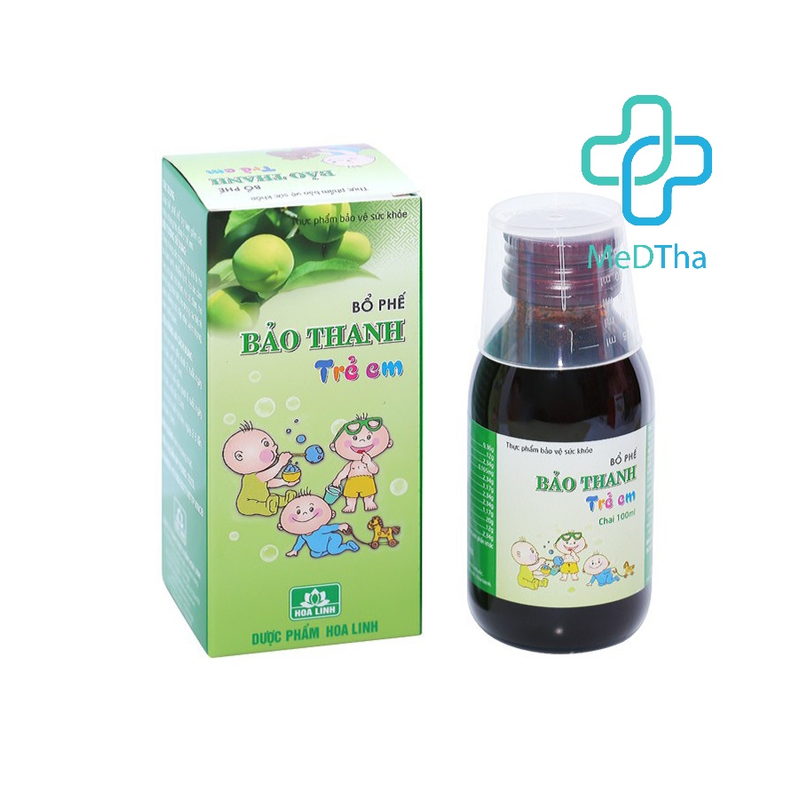 Siro Ho Bổ Phế Bảo Thanh Trẻ Em 100ml - Giảm ho, long đờm dùng được cho cả trẻ sơ sinh đến 16 tuổi [Chính hãng]