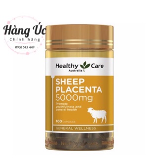 Nhau Thai Cừu Sheep Placenta 5000mg Healthy Care💎Freeship💎Nhau thai cừu 100 viên