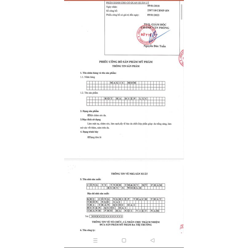 Bột rửa mặt 🌻FREESHIP🌻 Bột Hà diệp lục Magicskin