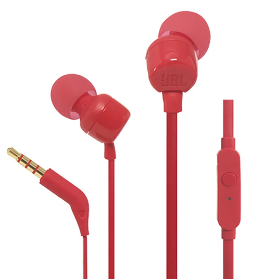 Tai Nghe Nhét Tai JBL T110 Có Micro Jack 3.5mm Âm Thanh Sống Động Cho ios iPhone Android Huawei / Xiaomi / oppo / vivo / Samsung