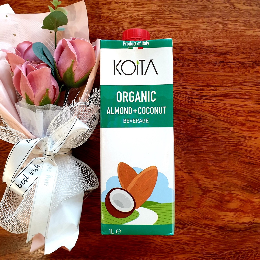 Sữa bò hữu cơ koita 1L 3 vị thoải mái lựa chọn nguyên kem hạnh nhân dừa