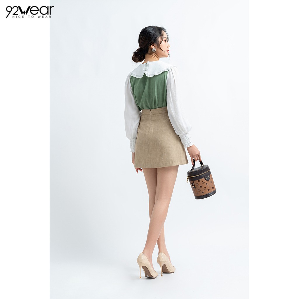 Chân váy chữ A ngắn túi ốp 2 bên JAW0758 - 92WEAR | BigBuy360 - bigbuy360.vn