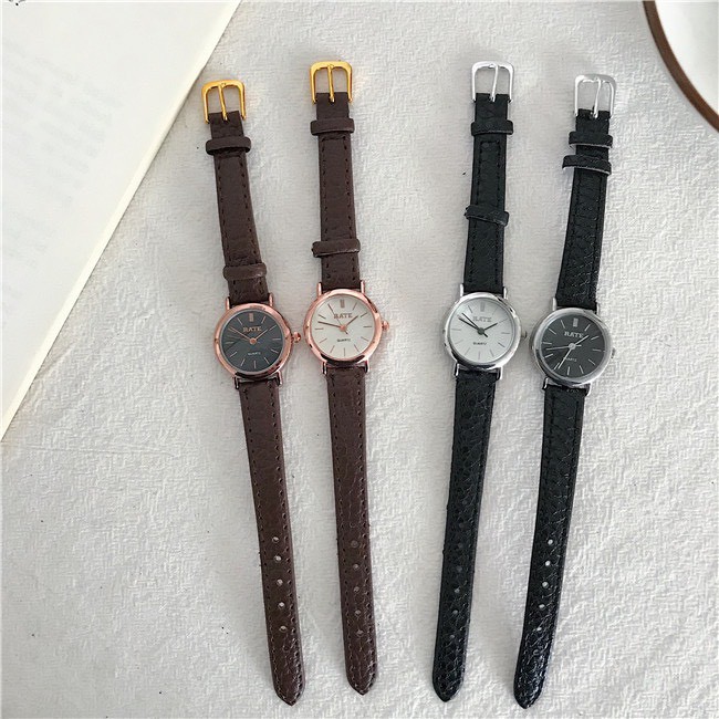 Đồng hồ nữ chính hãng - Đồng hồ nữ Rate dây da cao cấp thời trang mặt tròn | BigBuy360 - bigbuy360.vn