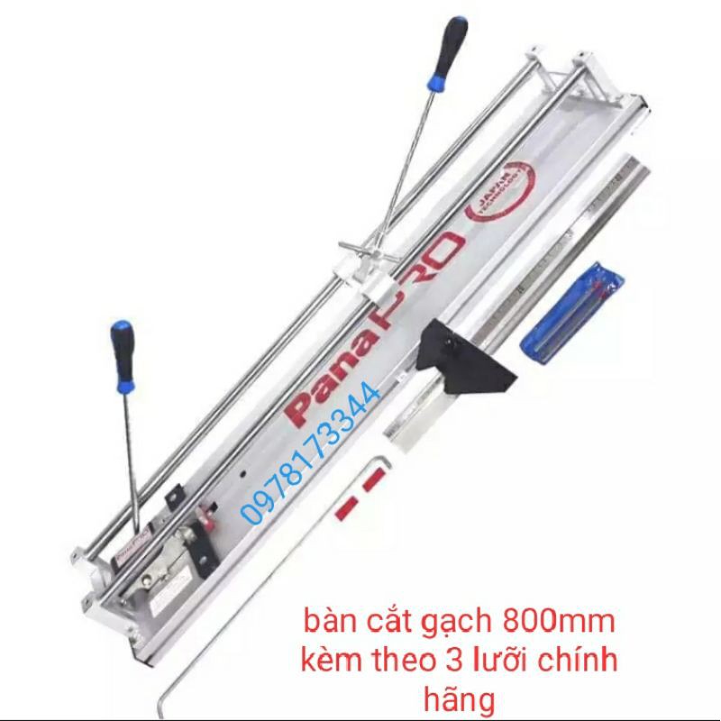 bàn cắt gạch 800mm PANA-PRO 2 Ty kèm theo 3 lưỡi cây bút