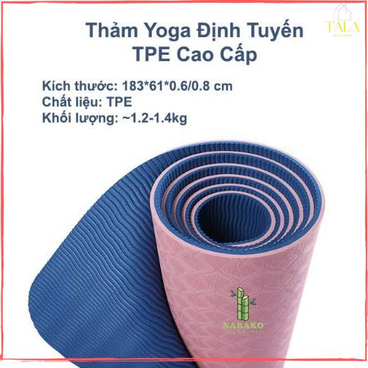 THẢM YOGA- THẢM ĐỊNH TUYẾN TPE 2 LỚP