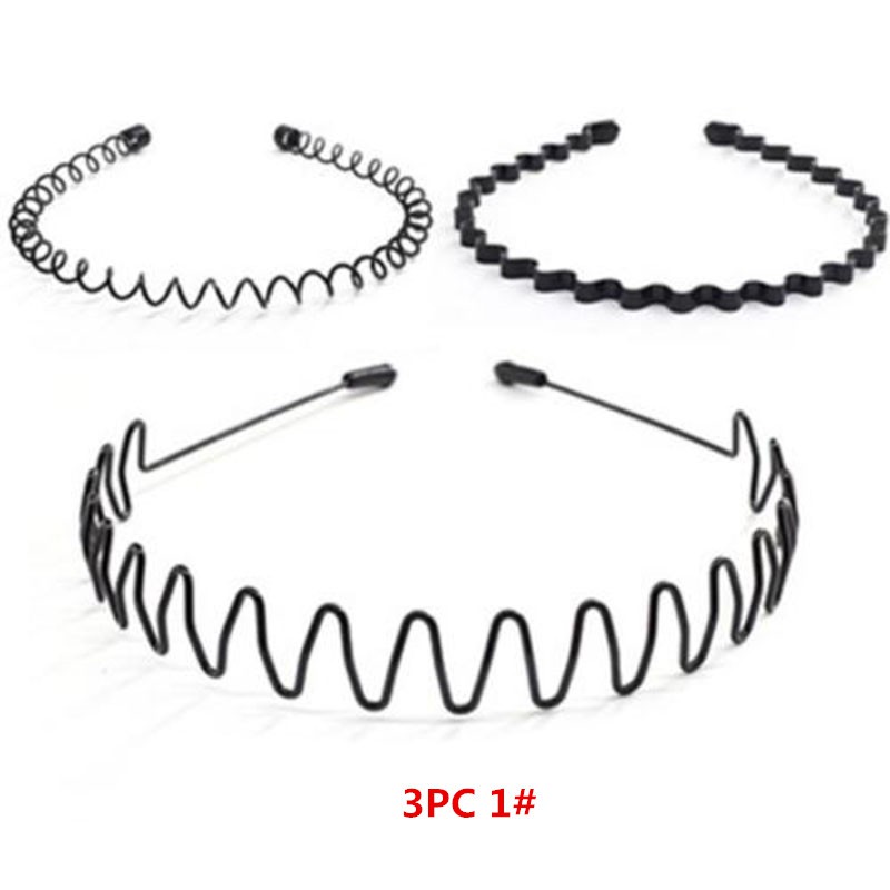 Set 5 cài tóc màu đen gợn sóng tiện dụng cho nam/nữ