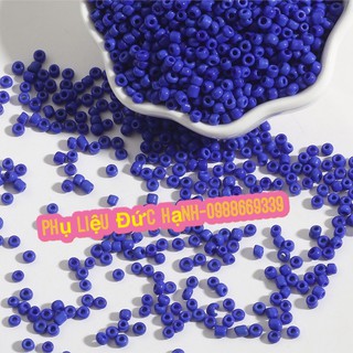 (gói 100g) Hạt cườm tấm đục các màu