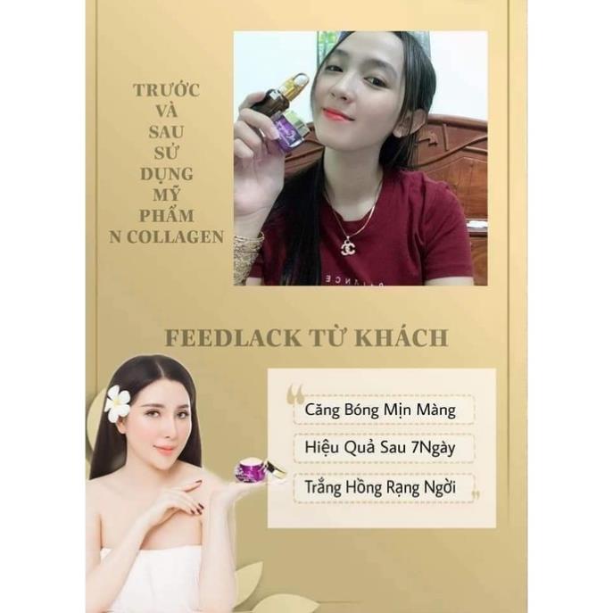 Combo Whitening Face Cream + Serum Cao Cấp N'COLLAGEN - Giảm Mụn, Mờ Nám, Tàn Nhang
