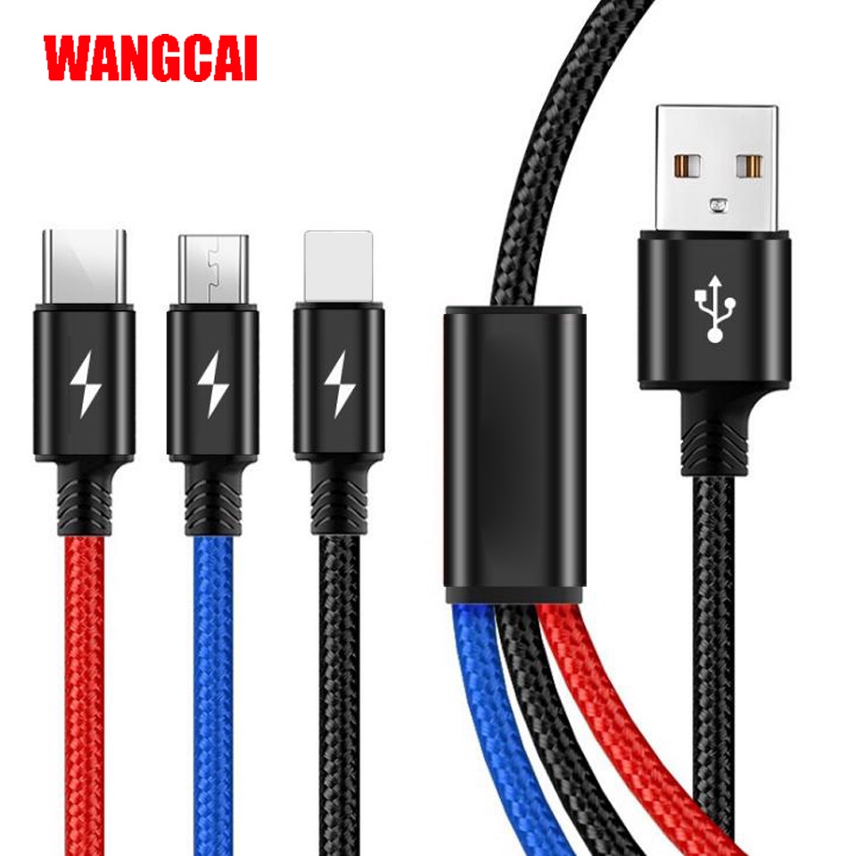 Dây cáp Micro USB 3 trong 1 cho điện thoại Samsung Galaxy j4 j6 J7 A5 A6 A7 A8 A9 2018 2017