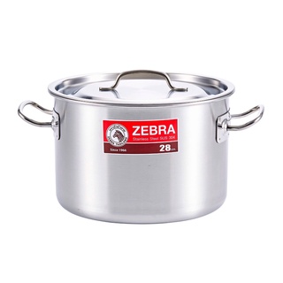 Nồi hầm xương thấp zebra 28cmx20cm-12L-171128, hàng Thái Lan cao cấp, inox 304