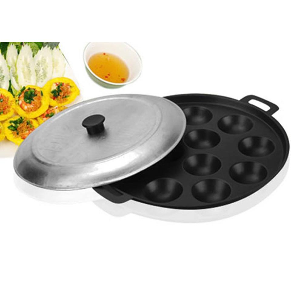 [FREESHIP] khuôn đổ bánh khọt 8 lỗ siêu chống dính.