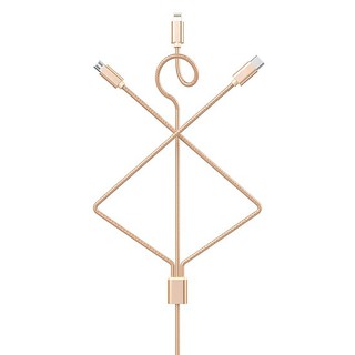 CÁP SẠC 3 ĐẦU HOCO X2 - MICRO USB - LIGHTNING - USB TYPE C dùng cho Iphone, Samsung, Type C