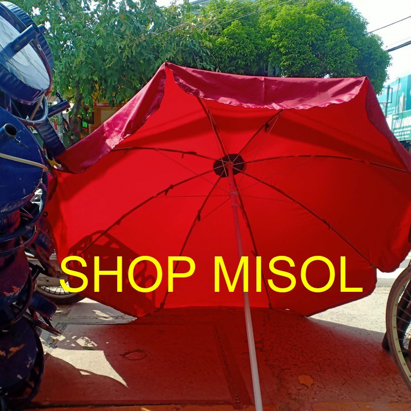 Siêu Sale Dù Vải Màu Đỏ Rộng 2 mét 2, Cao 2 mét 5 cực đẹp KHÔNG ĐẾ