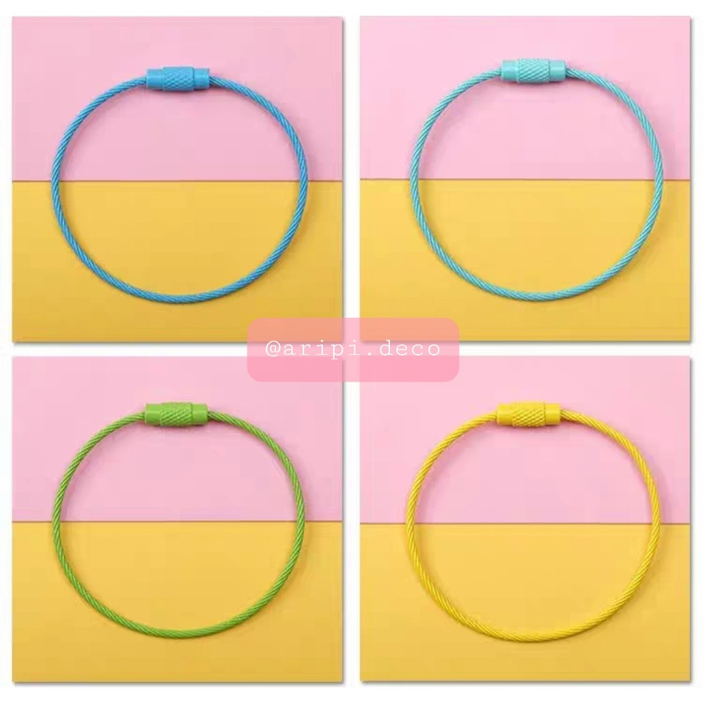 Vòng khóa sơn Hàn Quốc N23 /Nguyên liệu resin trang trí