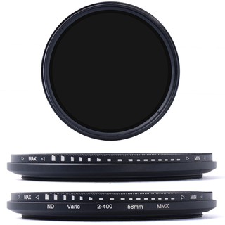 58mm Fader Neutral Density Adjustable Variable ND Filter ND2-ND400 + Case-LF304
