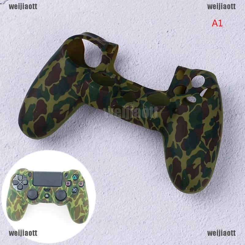 PHU KIEN Vỏ Nhựa Dẻo Hoạ Tiết Camo Bọc Tay Cầm Điều Khiển Ps4