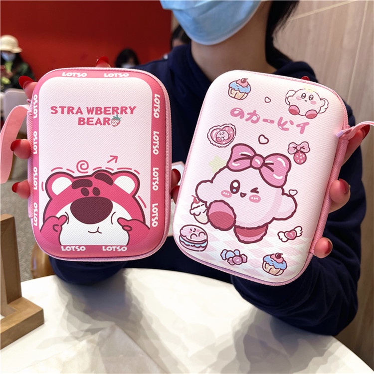 Túi Đựng Tai Nghe / Dây Cáp Sạc / Chìa Khóa In Hình Losto Kirby Dễ Thương