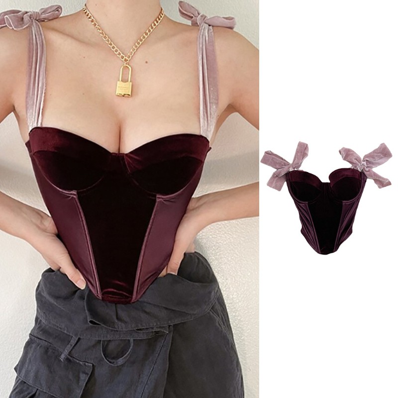 Áo hai dây cộc tay hở eo gợi cảm cho nữ | BigBuy360 - bigbuy360.vn