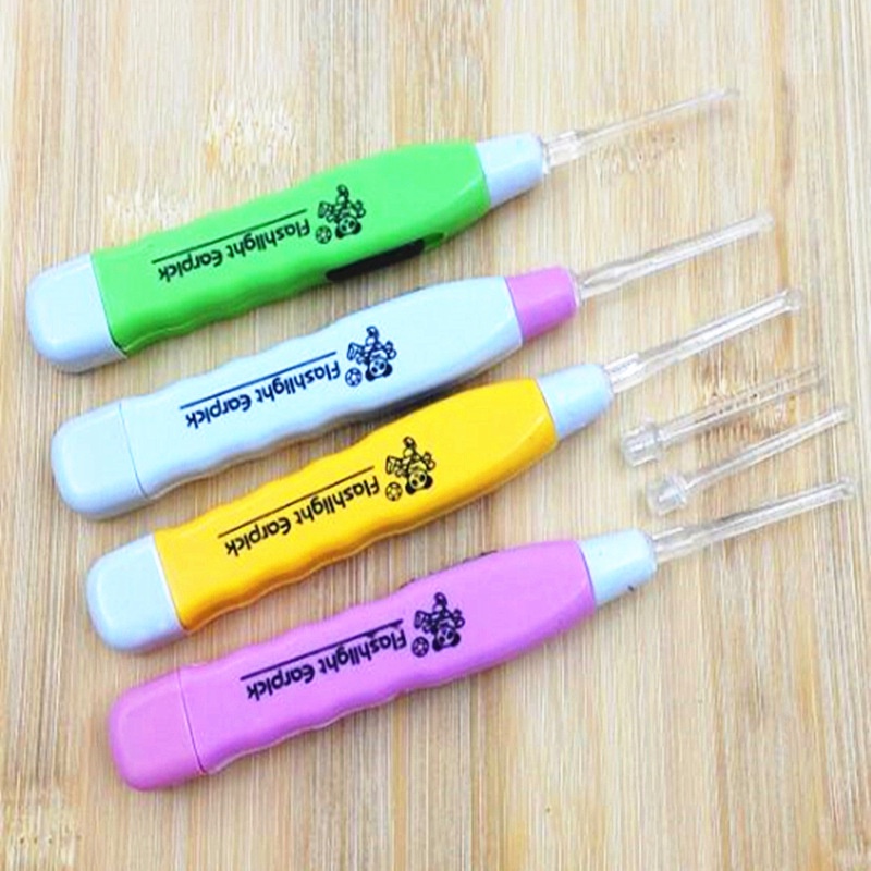 Dụng vụ vệ sinh tai, lấy ráy tai có đèn Led,  - dùng pin