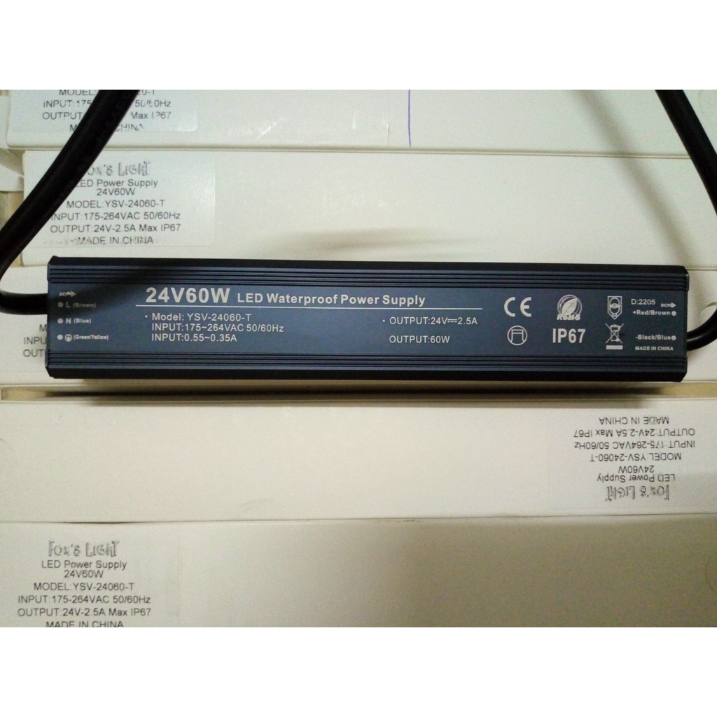 Đèn LED 24V 60W - Nguồn đèn LED ngoài trời, dưới đất, chống nước, chống bụi