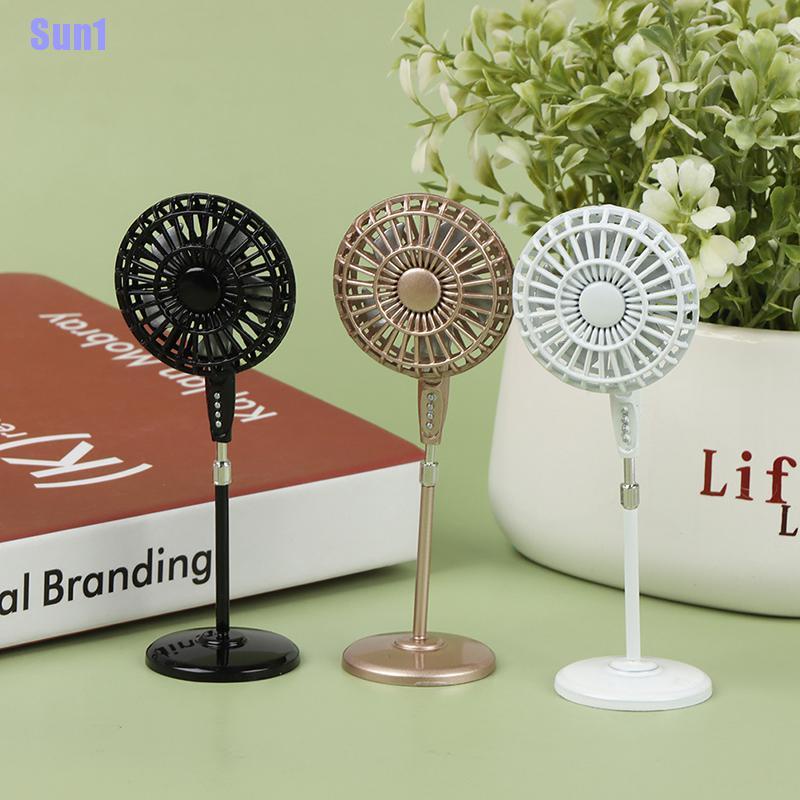 1 &gt; Quạt Kim Loại mini Trang Trí Cho Búp Bê