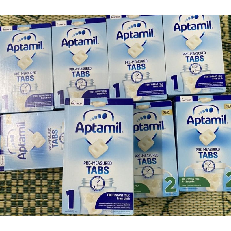 Sữa Aptamil Anh dạng thanh số 1, số 2 600g