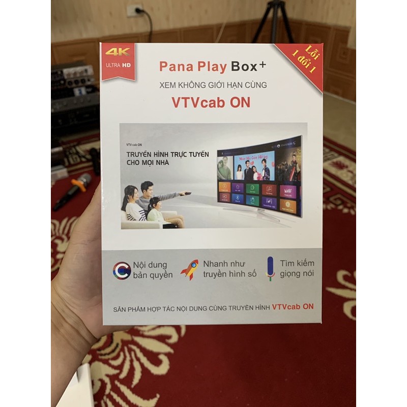 Đầu android Pana play box+ phiên bản 2021 Ram 4G