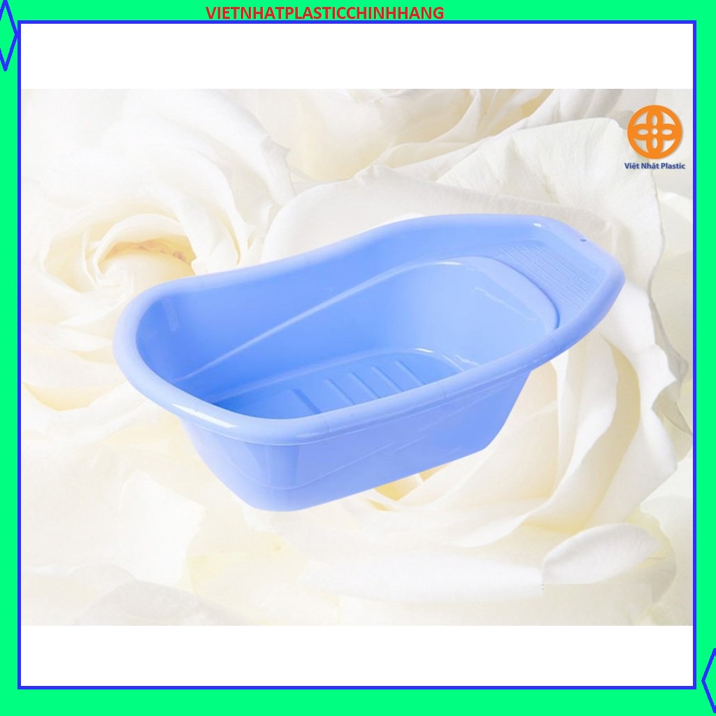 Thau tắm cho trẻ 2251 Chậu Tắm Cho Bé Bằng Nhựa Việt Nhật Plastic Cỡ Bé Thau - Chậu Tắm Cho Bé Sơ Sinh MS2251