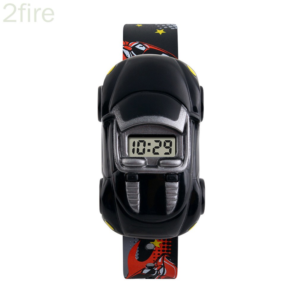 Đồng Hồ Điện Tử Hình Xe Hơi Hoạt Hình Cho Bé