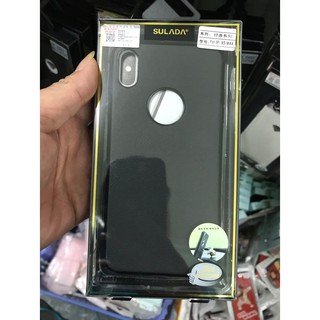 Ốp lưng sulada iphone xs max vân da - chính hãng