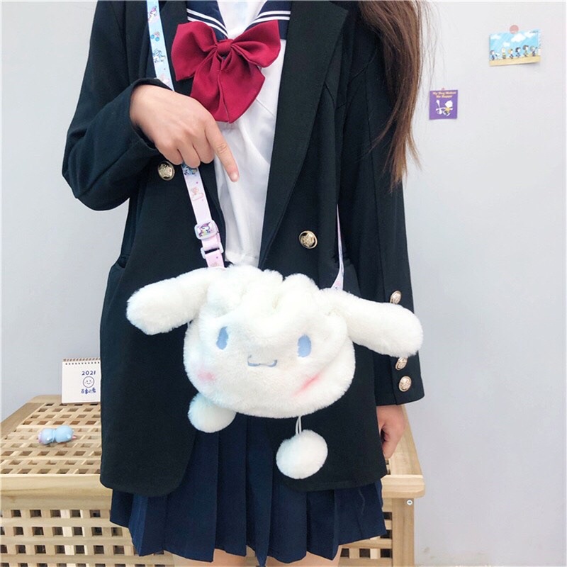 Túi đeo chéo Cinnamoroll dây rút dễ thương N01