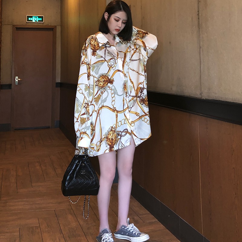 Áo Sơ Mi Vải Voan Tay Dài Chống Nắng Thời Trang Mùa Hè Cho Phụ Nữ