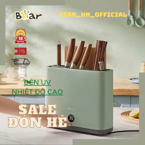 Máy Sấy Tiệt Trùng Dao Thớt Đũa Khử Khuẩn Nhờ Tia UV CHÍNH HÃNG Bear Bảo Hành 18 tháng bản Quốc Tế XDQ-B01Q1