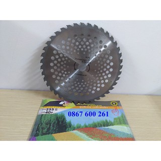 NÓNG! Lưỡi cắt cỏ tròn DIAMOND 25 cm - Dao cắt cỏ bền đẹp, thép siêu cứng, bảo hành 12 tháng