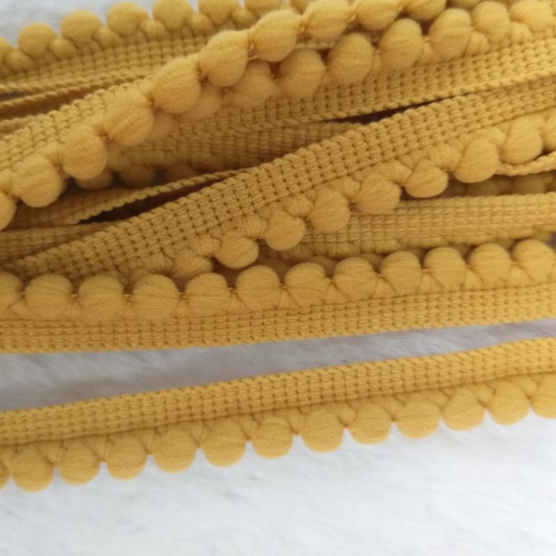 Dây Pom pom trang trí ,size  1cm (5m /15k)