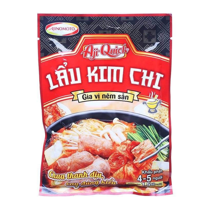 Combo 3 gói Gia Vị Nêm Sẵn Lẩu Kim Chi Aji Quick Ajinomoto Gói 46G LL2.11